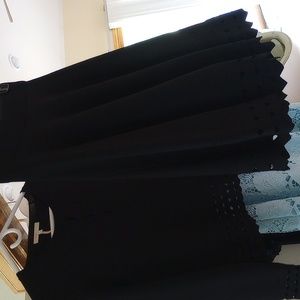 *sold* Maje skirt, black with lacy cutout details, excellent condition size 2, S